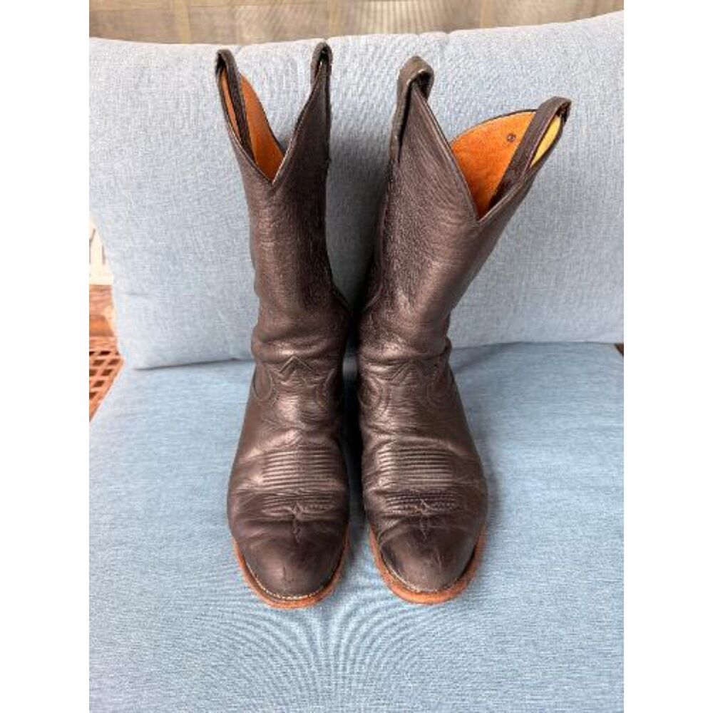 🤠 Vintage Tony Lama 6002 Black Western Cowboy Boots Women’s 8B